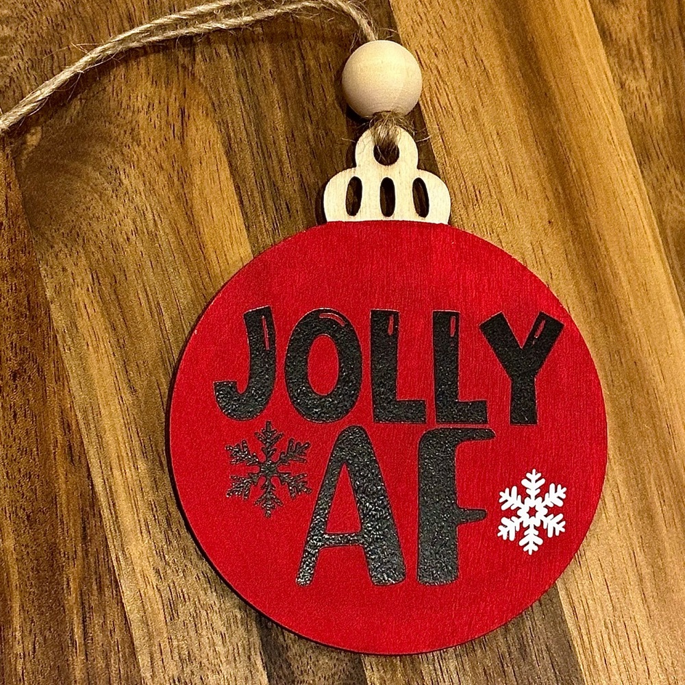Funny handcrafted ornament